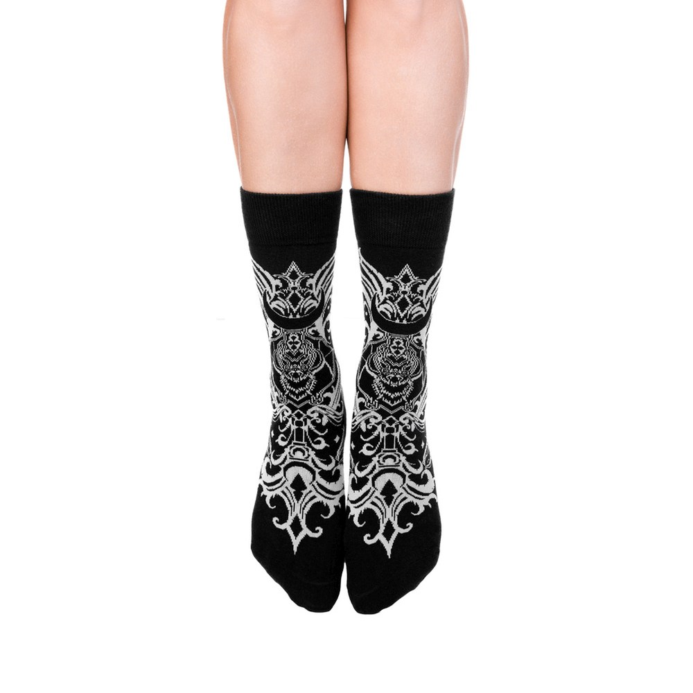 Restyle - Bat Baroque Socks - Black